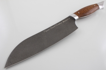 Нож "Сантоку" Bohler K100. Рукоять дерево Лайсвуд.